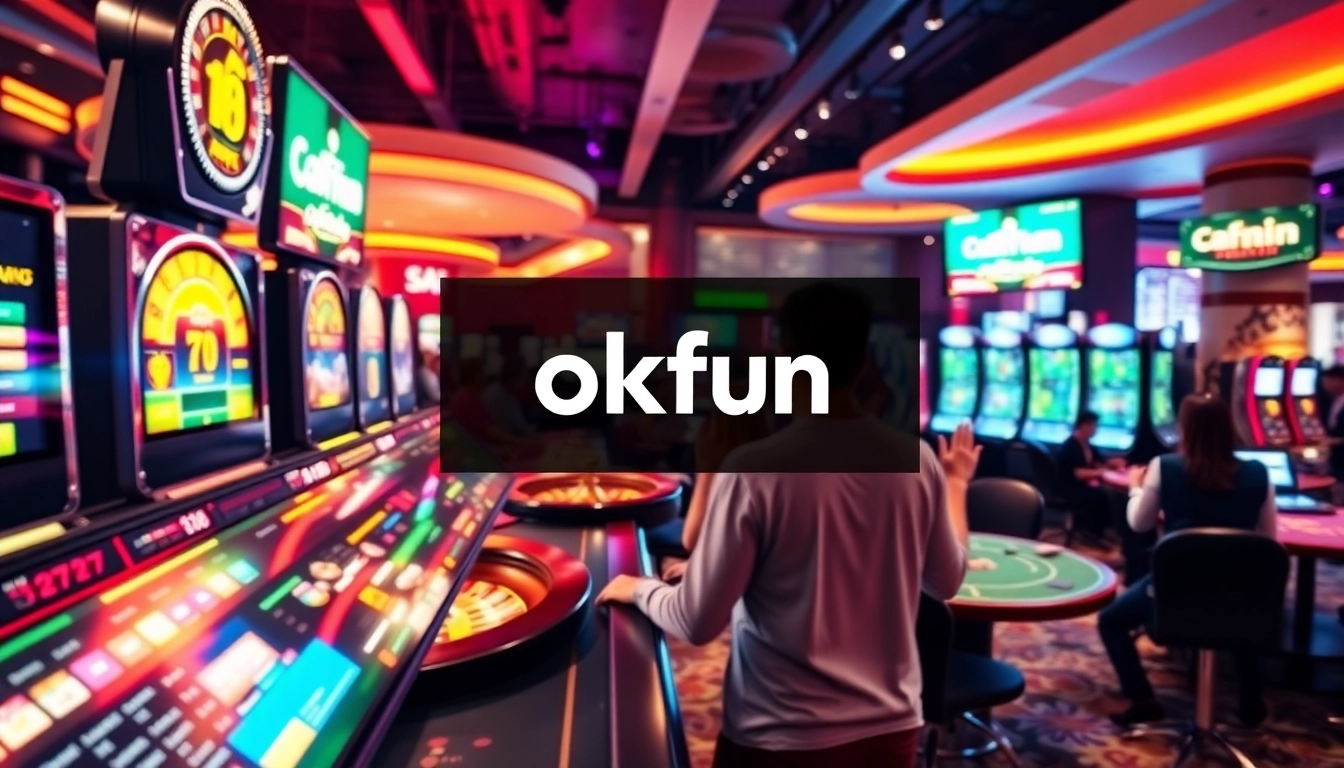Players winning at a table while exploring okfun casino login features in an exciting casino setting.