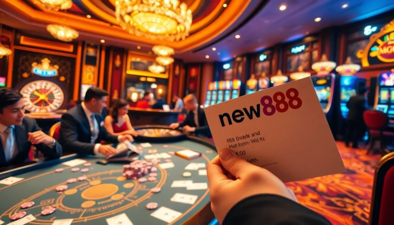 Experience the thrill of gambling at new888 casino with vibrant poker games and stunning slot machines.