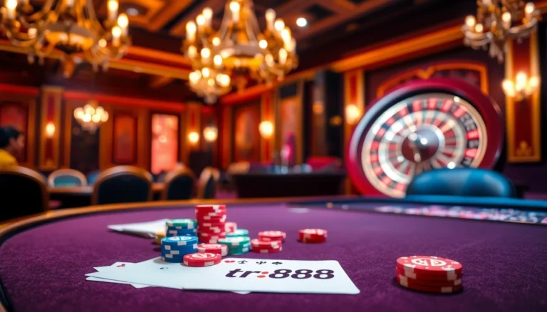 tr88 betting slip on a poker table amidst high-stakes gameplay.